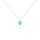 Collier Goddess Argent Blanc Turquoise