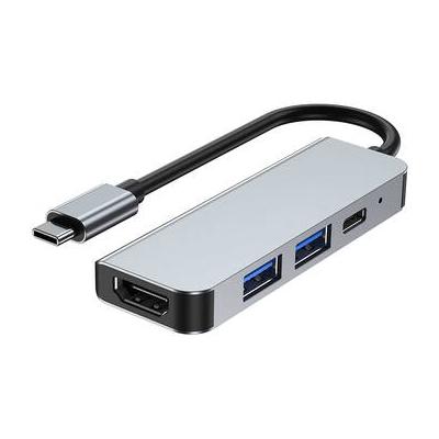 CAMVATE 4-in-1 USB-C Multiport Adapter (Silver) C3404