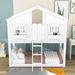 Harper Orchard Slovan Twin Over Twin Bunk Bed, Wood in White | 86.9 H x 41.8 W x 81.7 D in | Wayfair F7094EAE6A28463A9B540E7F3CC09998