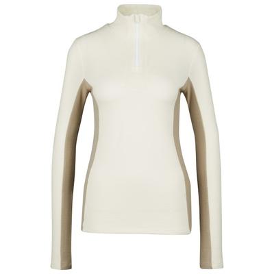 We Norwegians - Women's Tryvann Colblock Zipup - Merinounterwäsche Gr L weiß/beige