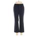 Nine West Dress Pants - Mid/Reg Rise: Blue Bottoms - Women's Size 10 Petite