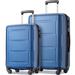 Luggage Set with TSA Lock, All Expandable 2 Piece Hardshell Lightweight Suitcase Set 20inch, 28inch,Blue