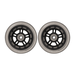 Frcolor 1 Pair Scooter Wheels Mute Replacement Wheels For Luggage Suitcase Baby Swing Car