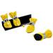 Cute Candy Color Pet Dog Puppy Shoes Boots Rain Boots Yellow - Number 5 - 4 Piece