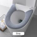 BAMILL Thickened Toilet Washable Soft Warmer Mat Cover Pad Cushion Cover Warm Bathroom