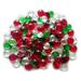 Creative Stuff Glass - Varied Mixes - Glass Gems - Vase Fillers - Aquarium Decorations (2 lb Christmas Crystal Mix)