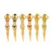 PRINxy 6Pcs Golf Tees Bikini Lady Golf Tees Durable Plastic Golf Ball Nails Pin-up Girl Golf Tee Home Women Golf Tees for Golf Training Golf Accessories Color