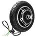 Carevas 10 Electric Scooter Front Tire with Hub Motor Solid Electric Scooter Wheel 48V 500W Brushless Dis Brake Hub Motor E Bike Motor Replacement for KUGOO M4 / M4 PRO Folding Electric Scooter