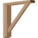 Traditional Shelf Bracket - Alder - 2.5 in. W x 12.75 in. D x 12.25 in. H