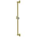 24 in. Showerscape Shower Slide Bar with Pin Mount Hook Brushed Brass