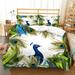 Peacock Printed Vintage Home Textiles Bedding Cover Set 2/3 Pcs Home Textiles Duvet Covers Queen (90 x90 )