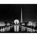 USA New York State New York City Figure of George Washington Against Sphere at New York Worlds Fair Poster Print - 18 x 24 in.