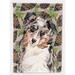 Australian Shepherd Pine Cones Flag Canvas - House Size