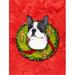 Boston Terrier Flag Canvas House Size - 28 x 40 in.