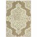 4 x 6 ft. Tan Oriental Stain Resistant Indoor & Outdoor Rectangle Area Rug - Tan - 4 x 6 ft.