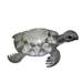14.5 x 6 x 17.25 in. Sea Turtle Sculpture Black & Cream - Large