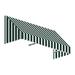7.38 ft. San Francisco Window & Entry Awning Forest Green & White - 18 x 36 in.