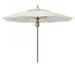 7.5 ft. Champagne Bronze Aluminum Pole Acrylic Market Push Up Umbrella Natural White Canopy