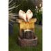 Luxen Home Resin Ducks Outdoor Fountain with LED Light