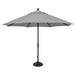 SSUM92-1109-D3450 132 in. Push Button Market Umbrella Gray Tweed & Black