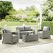 Bradenton Outdoor Wicker Seating Set Grey - 4 Piece