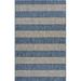 8 x 10 ft. Navy Stripes Indoor & Outdoor Area Rug - Navy - 8 x 10