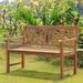Cambridge Casual Superior Indonesian Teak Rocca Garden Bench 4-Foot Natural Unfinished