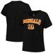 Women's Fanatics Branded Black Cincinnati Bengals Plus Size Arch Over Logo T-Shirt