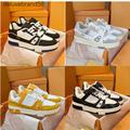 2023 Designer Sneaker Virgil Trainer Casual Shoes Calfskin Leather Abloh White Green Red Blue Let louisely Purse vuttonly Crossbody viutonly vittonly 2F3I