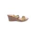 Italian Shoemakers Footwear Wedges: Tan Leopard Print Shoes - Women's Size 6 - Open Toe