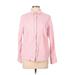 Lands' End Long Sleeve Button Down Shirt: Pink Tops - Women's Size 10