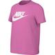 Nike Mädchen Kurzarm T-Shirt G NSW Tee Futura Ss Boy, Playful Pink, FD0928-620, S