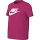 Nike Mädchen Kurzarm T-Shirt G NSW Tee Futura Ss Boy, Fireberry, FD0928-615, XS