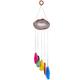 KYEYGWO Agate Sliced Geode Wind Chime Sun Catcher Crystal Stone for Indoor Outdoor Home Garden Decoration