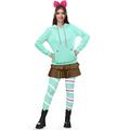 Spadehill Halloween Sshweetz Costume Outfits for Women Deluxe Skirt Legging Vanelop Cosplay Outfit Set Mint Green XXL