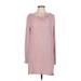 Pure & Good Casual Dress: Pink Dresses - Women's Size Large