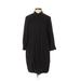 W by Worth Casual Dress - Shirtdress: Black Dresses - Women's Size 4