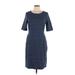 Lands' End Casual Dress: Blue Dresses - Women's Size 10