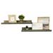 Birch Lane™ Calhern 2 Piece Pine Solid Wood Floating Shelf Wood/Solid Wood in Gray/White | 4.25" H x 36" W x 10" D | Wayfair