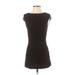 Bailey 44 Casual Dress - Mini Crew Neck Short sleeves: Black Solid Dresses - Women's Size X-Small