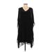 Eileen Fisher Casual Dress: Black Dresses - Women's Size 2X-Small