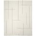 Brown/White 144 x 108 x 1 in Area Rug - Wade Logan® Rectangle Brint Abstract Hand-Knotted Wool/Area Rug in Ivory/Brown | Wayfair