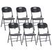 Inbox Zero Folding Plastic Chair w/ 350-Pound Capacity - 6-Pack, Size 34.25 H x 18.11 W x 20.86 D in | Wayfair 6BF4EA67AF274159B24B2CEE60E093E9