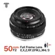 Ttarartisan – objectif plein cadre 50mm F2 pour Sony E Fuji X Nikon Z Canon EOS-M RF L objectif