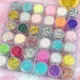 6-color Sequined Gel Cream Eyeshadow Palette Glitter Diamond Eye Makeup Hair Body Face Glitter Gel