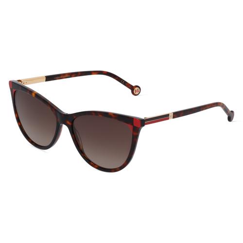 Carolina Herrera HER 0141/S Damen-Sonnenbrille Vollrand Butterfly Acetat-Gestell, braun