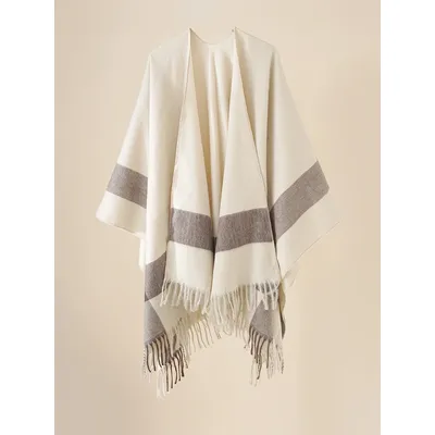Imitation Cashmere Winter Layers Poncho For Women Men Scarf Warm Female Male Capa Para Mujer Pashmina Scarve Blanket Wrap Shawl
