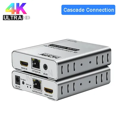 4K 120M HDMI Extender über Cat5e/6 RJ45 Ethernet Kabel Unterstützung Cascade Verbindung HDMI Image