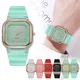 Candy Farbe Silikon frauen Uhren im freien Platz zifferblatt Sport armbanduhren einfache casual Paar