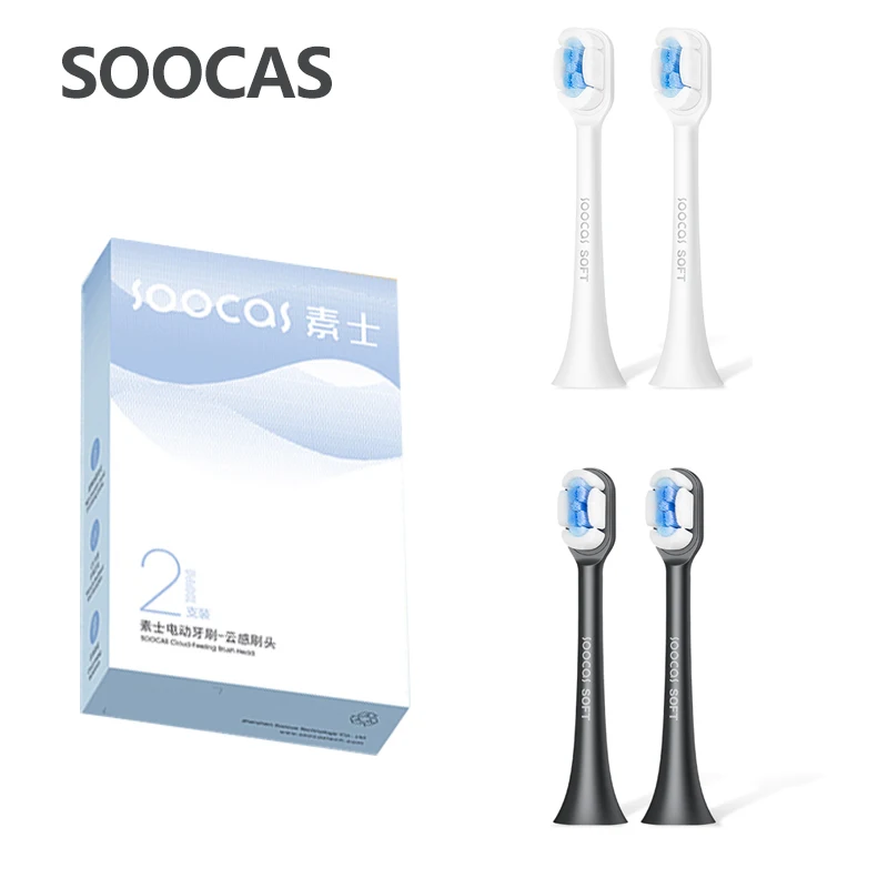 SOOCAS X3S/X3U Original Ersatz Zahnbürste Köpfe SOOCAS x3pro/D2/D3S/D5 Sonic Elektrische Zahnbürste Kopf Düse Jets Image
